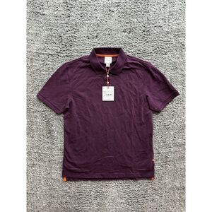 NWT SWIMS SWK164CP Men's Sunnmore Polo Shirt Golf Mulberry Large‎ MSRP $125.00